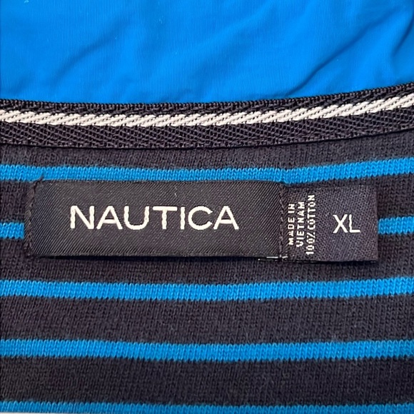 Vintage Nautica Striped Sweater Blue - Picture 4 of 6